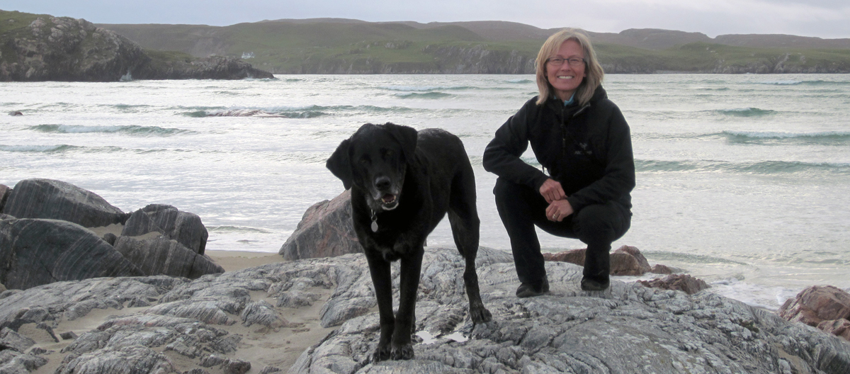Jorie Clark and Luca Bratsi on the Isle of Harris, Scotland.