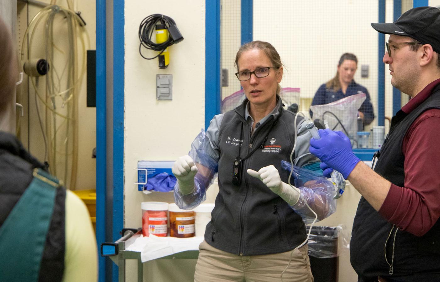 Katja Duesterdieck-Zellmer at the clinic