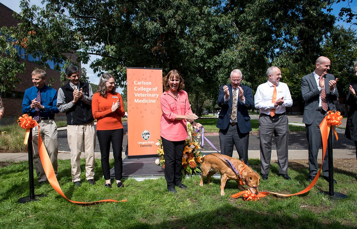 Magruder Hall ribbon-cutting ceremony