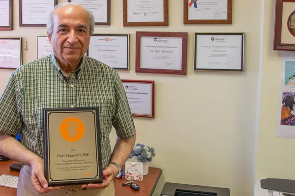 Dr Mansouri in his office
