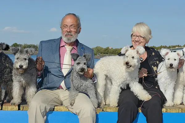 Chris and Tom Levy and Schnauzers