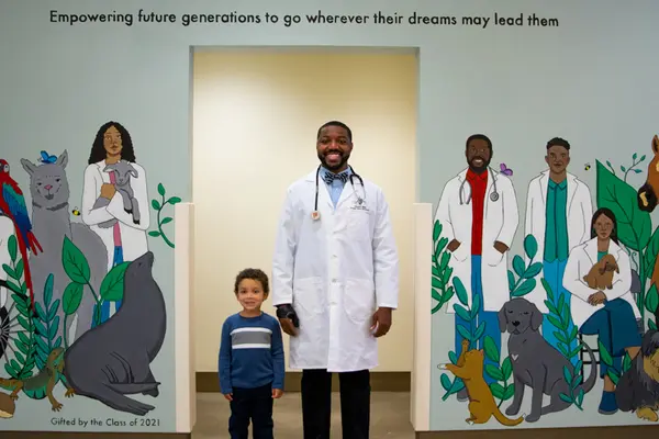 Dr. Masson Blow and son Maddix. 