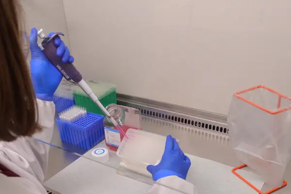 Lab work being done