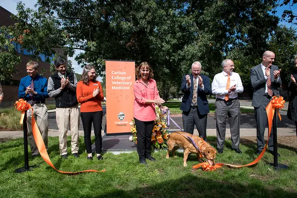 Magruder Hall ribbon-cutting ceremony