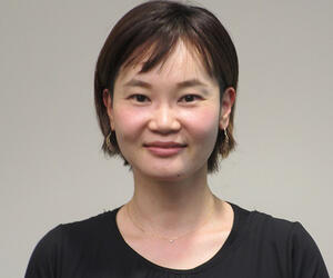 Woman smiling