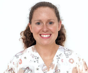 Woman smiling