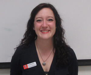Woman smiling