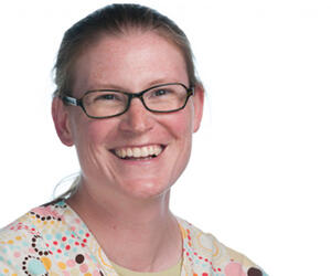 Woman smiling