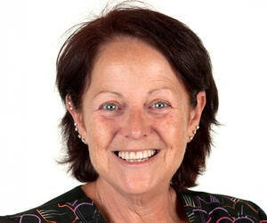 Woman smiling